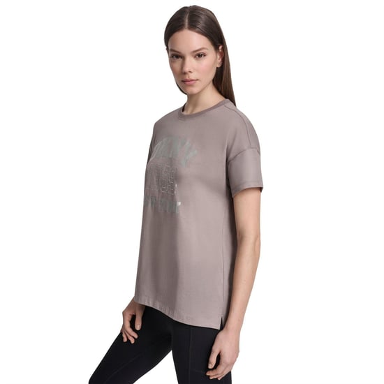 DKNY - "1989" T-Shirt für Damen, Regulär (Graubeige) - Image 2