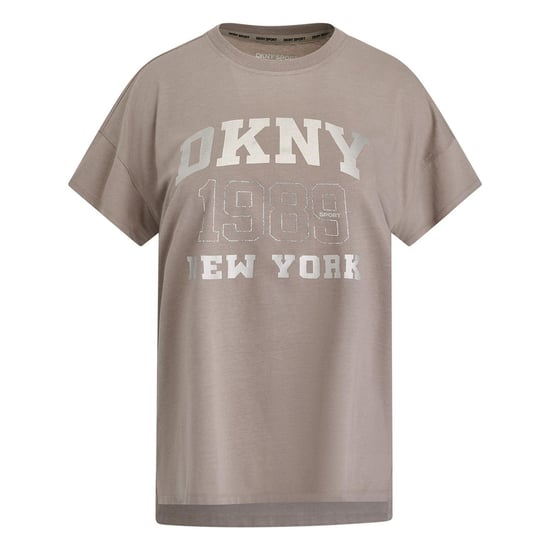 DKNY - "1989" T-Shirt für Damen, Regulär (Graubeige) - Image 5