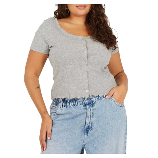 Brave Soul - T-Shirt für Damen, Plus (Grau meliert) - Image 1