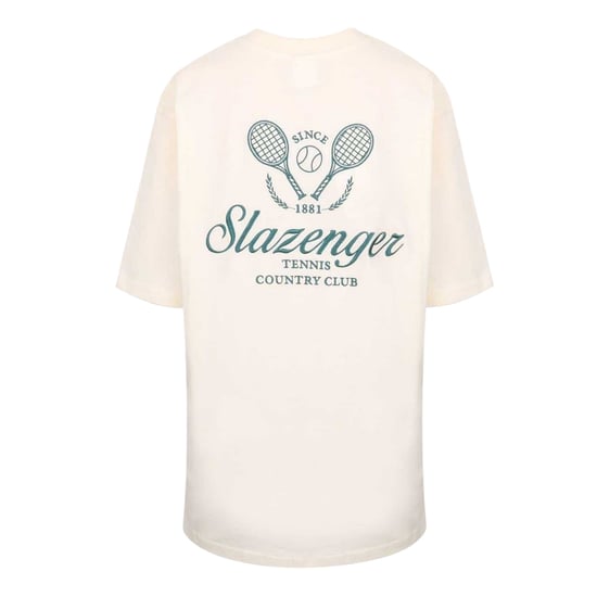 Slazenger - T-Shirt für Damen, Tennis, Übergroß (Weiß) - Image 2
