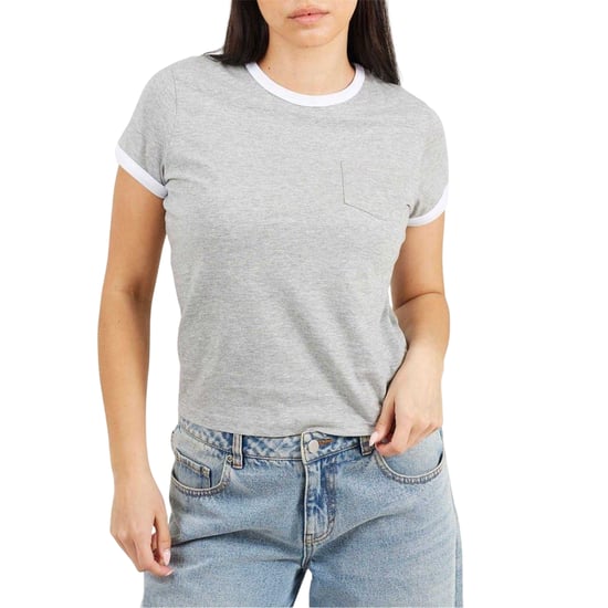 Brave Soul - T-Shirt für Herren/Damen Unisex, Ringer-Stil, Regulär (Grau/Weiß) - Image 2