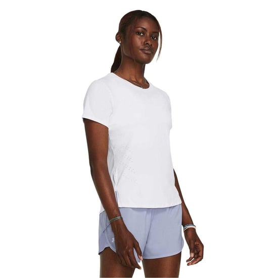 Under Armour - "Launch" T-Shirt für Damen, Rundhalsausschnitt, Regulär (Weiß/Reflektierend) - Image 3