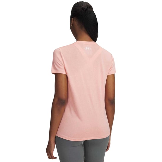 Under Armour - T-Shirt für Damen, V-Ausschnitt, lose Passform (Hellrosa) - Image 2