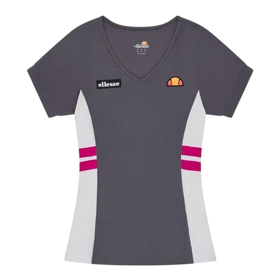 Ellesse - "Lowery" T-Shirt für Damen, V-Ausschnitt (Dunkelgrau) - Image 1