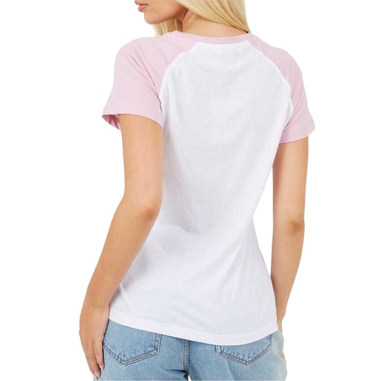 Brave Soul - T-Shirt für Damen, Kontrast-Ärmel (Weiß/Flieder) - Image 3