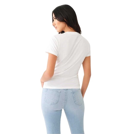 True Religion - T-Shirt für Damen, Rundhalsausschnitt, Schmal (Aufgehelltes Weiß) - Image 3