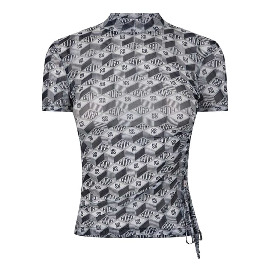 Hugo - T-Shirt für Damen, Stehkragen (Grau) - Image 1