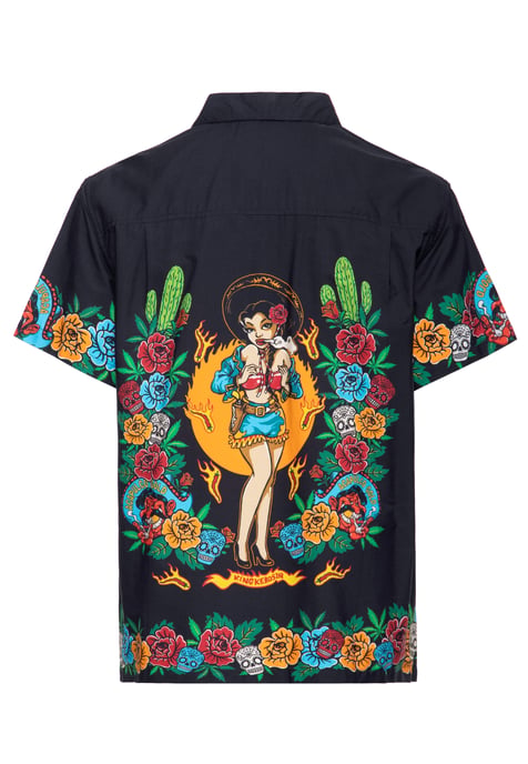 King Kerosin Herren Hawaii Hemd Acapulco Gold - Image 2