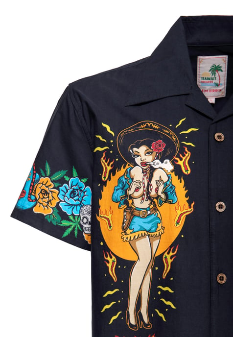 King Kerosin Herren Hawaii Hemd Acapulco Gold - Image 4