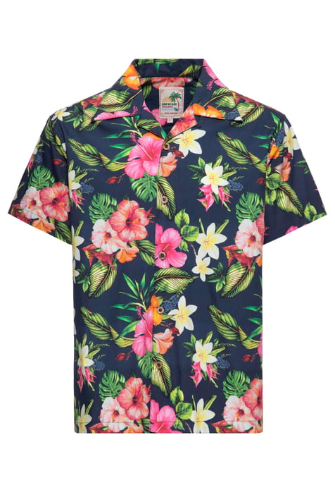 King Kerosin Herren Hawaii Hemd Tropical Flowers - Image 1