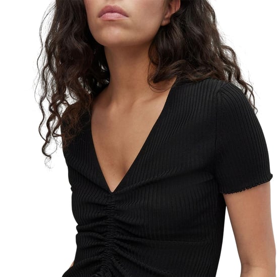 Hugo - "Slissy" Oberteil für Damen, Schmal, kurzärmlig (Schwarz) - Image 3