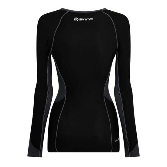 Skins - Thermo-Top für Damen, Fitnessstudio, Anliegend, Langärmlig (Schwarz) - Image 2