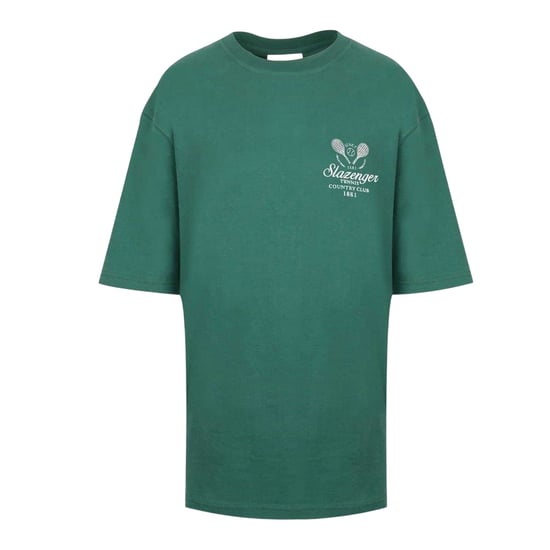 Slazenger - T-Shirt für Damen, Tennis, Übergroß (Grün) - Image 1
