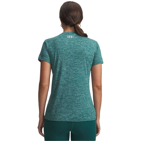 Under Armour - T-Shirt für Damen, V-Ausschnitt, lose Passform (Grün) - Image 2