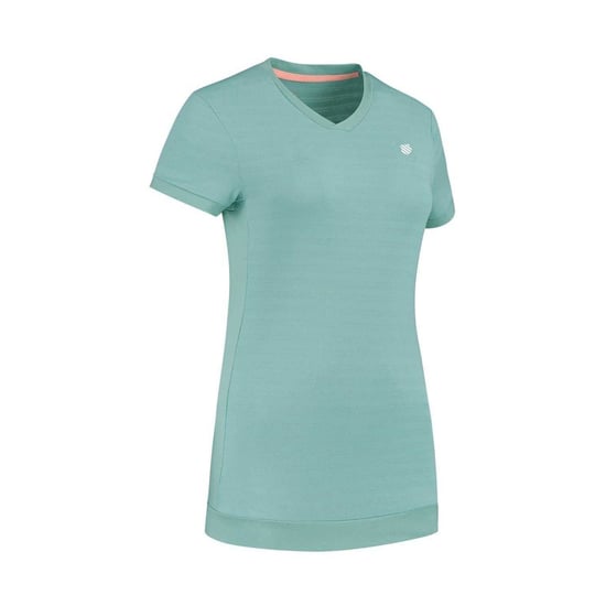 K-Swiss - T-Shirt für Damen, V-Ausschnitt, Regulär (Blau) - Image 2
