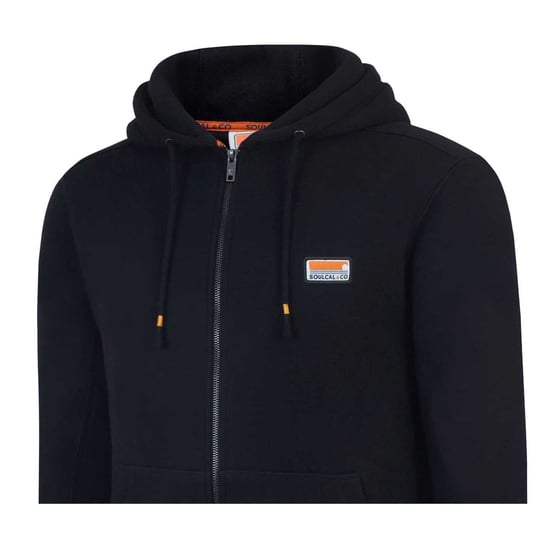 SoulCal - "Signature" Hoodie mit durchgehendem Reißverschluss für Herren, Baumwolle (Schwarz) - Image 5