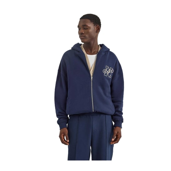 Nautica - "Strat" Kapuzenpullover für Herren, Durchgehender Reißverschluss (Dunkel-Marineblau) - Image 2