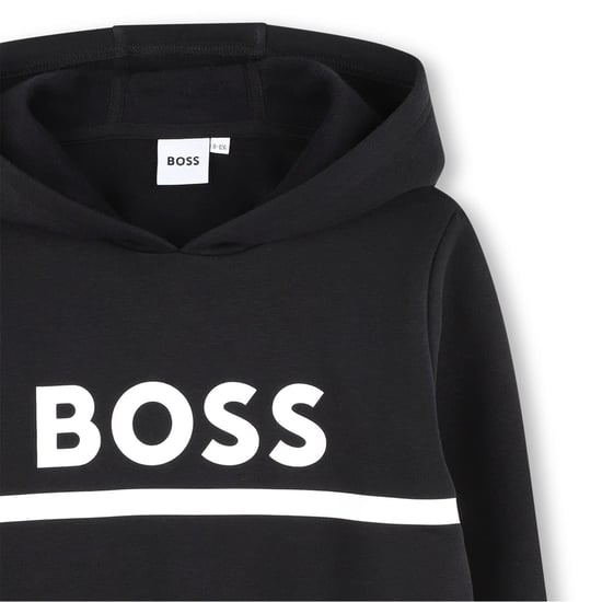 Boss - Kapuzenpullover für Kinder (Schwarz) - Image 3
