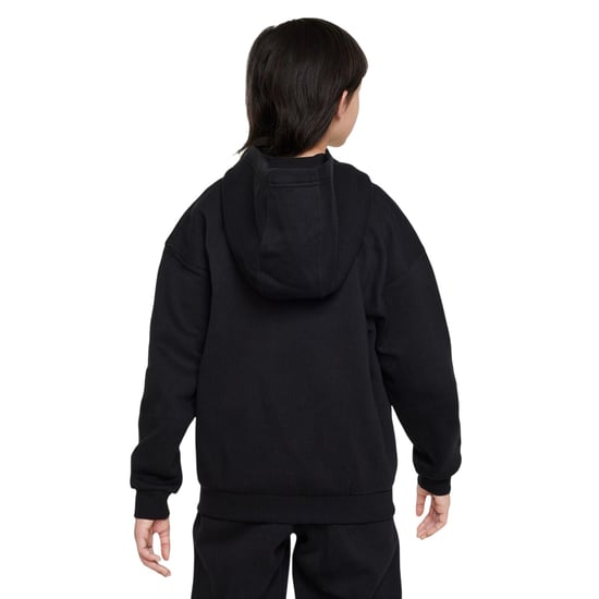 Nike - "Sportswear" Hoodie mit durchgehendem Reißverschluss für Mädchen (Schwarz/Weiß) - Image 4
