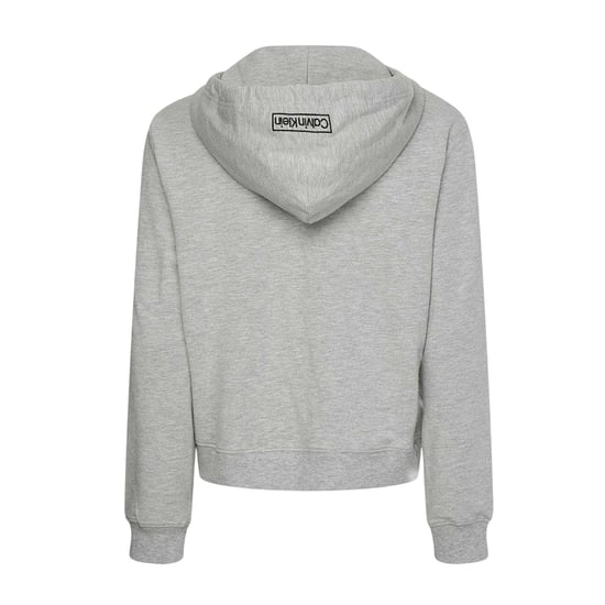 Calvin Klein - Hoodie mit durchgehendem Reißverschluss für Damen, Baumwolle, Langärmlig (Grau meliert) - Image 2