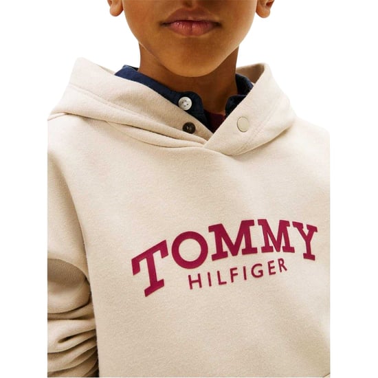 Tommy Hilfiger - Kapuze mit Kordelzug für Kinder, mit Kapuze (Sand) - Image 3