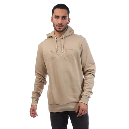 Gant - "Archive Shield" Kapuzenpullover für Herren, Regulär (Beige) - Image 2