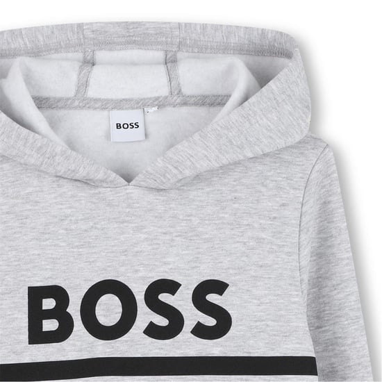Boss - Kapuzenpullover für Kinder (Grau) - Image 3
