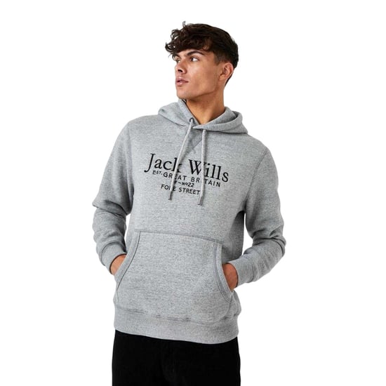 Jack Wills - "Batsford" Kapuzenpullover für Herren (Grau meliert) - Image 1