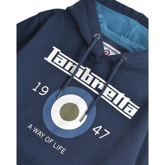 Lambretta - Kapuzenpullover für Herren/Damen Unisex (Marine) - Image 3