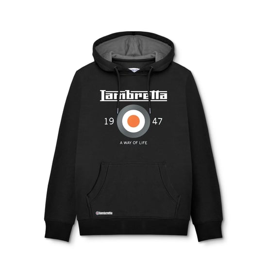Lambretta - Kapuzenpullover für Herren/Damen Unisex (Schwarz) - Image 1