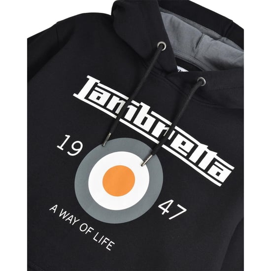 Lambretta - Kapuzenpullover für Herren/Damen Unisex (Schwarz) - Image 3