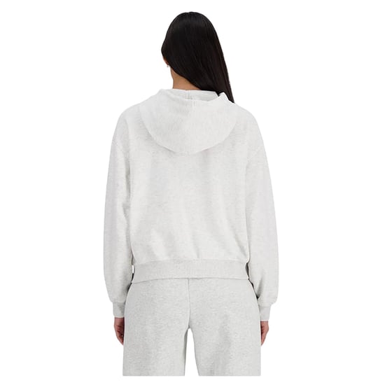 New Balance - Hoodie mit durchgehendem Reißverschluss für Damen (Grau meliert meliert) - Image 2