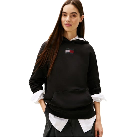 Tommy Jeans - Kapuzenpullover für Damen, Baumwolle, Regulär (Schwarz) - Image 4