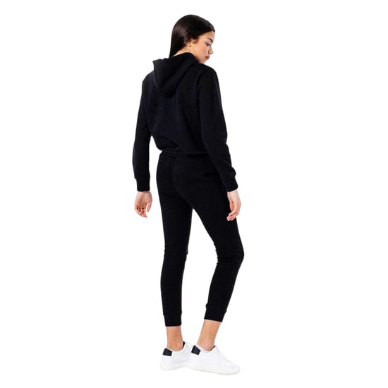 Hype - Hoodie und Jogginghosen-Set für Damen, kurz geschnitten (Schwarz) - Image 2