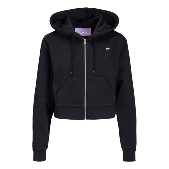 JJXX - "Abbie" Hoodie mit durchgehendem Reißverschluss für Damen, mit Kapuze, Leger (Schwarz) - Image 2
