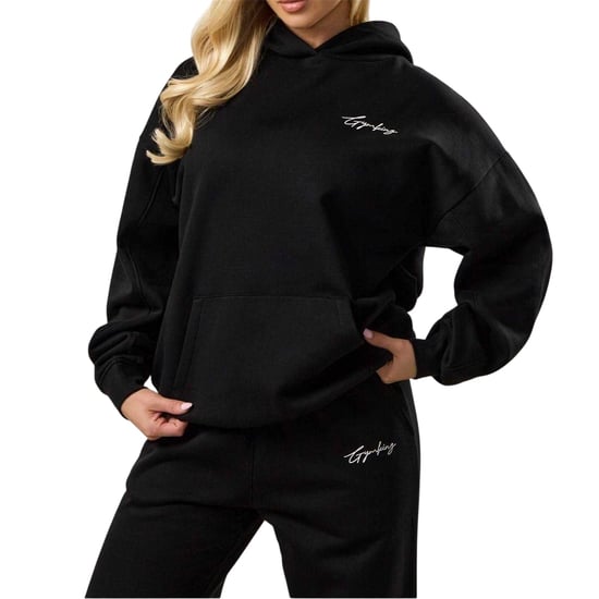 Gym King - Kapuzenpullover für Herren/Damen Unisex, Übergroß (Schwarz) - Image 4