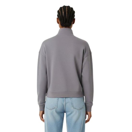 Jack Wills - "Honeylane" Sweatshirt für Damen, mit halbem Reißverschluss (Blau) - Image 4