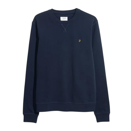 Farah - Sweatshirt für Herren, Rundhalsausschnitt, Bio-Baumwolle (wahres Marienblau) - Image 1