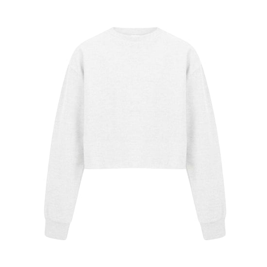 Miso - Kurzes Sweatshirt für Damen, leger (Weiß) - Image 1