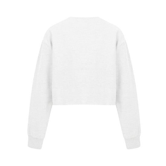 Miso - Kurzes Sweatshirt für Damen, leger (Weiß) - Image 2
