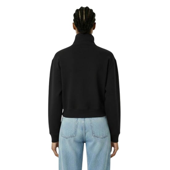 Jack Wills - "Honeylane" Sweatshirt für Damen, mit halbem Reißverschluss (Schwarz) - Image 4