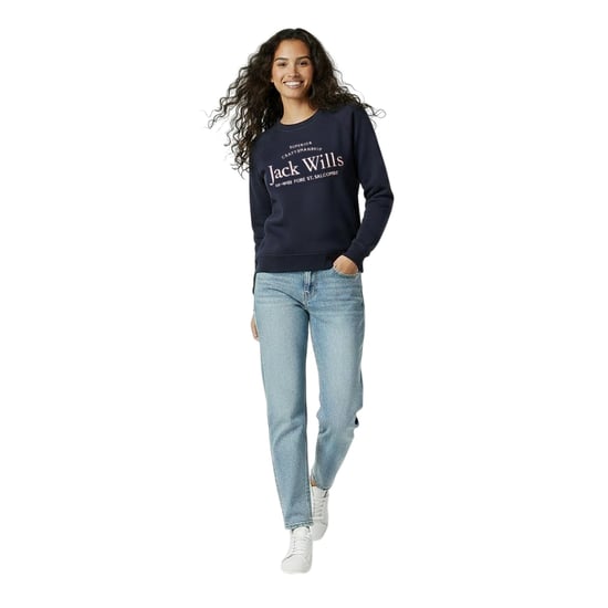 Jack Wills - "Hunston" Sweatshirt für Damen, Rundhalsausschnitt (Marine) - Image 4