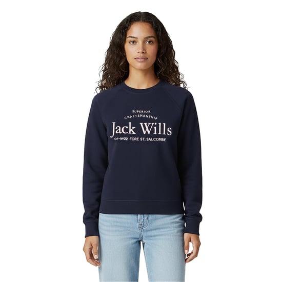Jack Wills - "Hunston" Sweatshirt für Damen, Rundhalsausschnitt (Marine) - Image 5