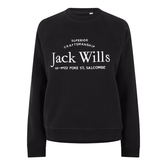 Jack Wills - "Hunston" Sweatshirt für Damen, Rundhalsausschnitt (Schwarz) - Image 2