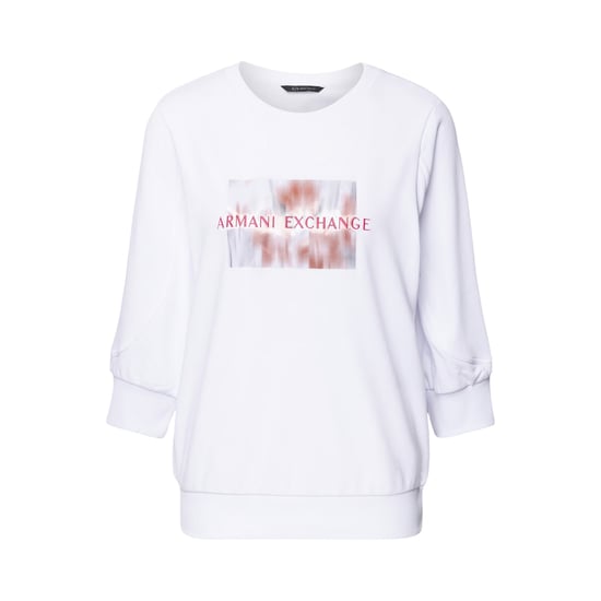 Armani Exchange - Sweatshirt für Damen, 3/4 Ärmel (Weiß) - Image 1