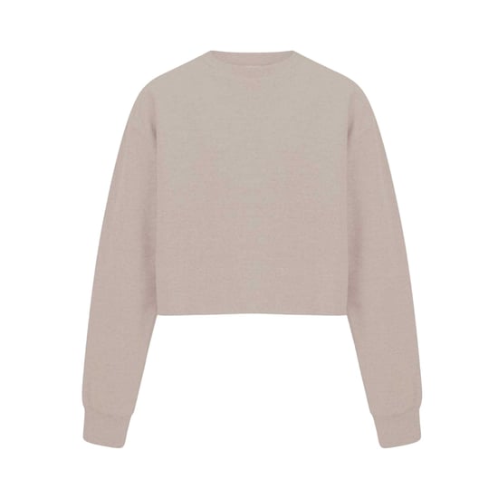 Miso - Kurzes Sweatshirt für Damen, leger (Sand) - Image 1