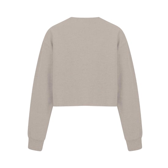 Miso - Kurzes Sweatshirt für Damen, leger (Sand) - Image 2