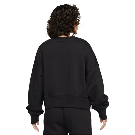 Nike - "Phoenix" Sweatshirt für Damen, Rundhalsausschnitt, Fleece, Übergroß (Schwarz) - Image 2