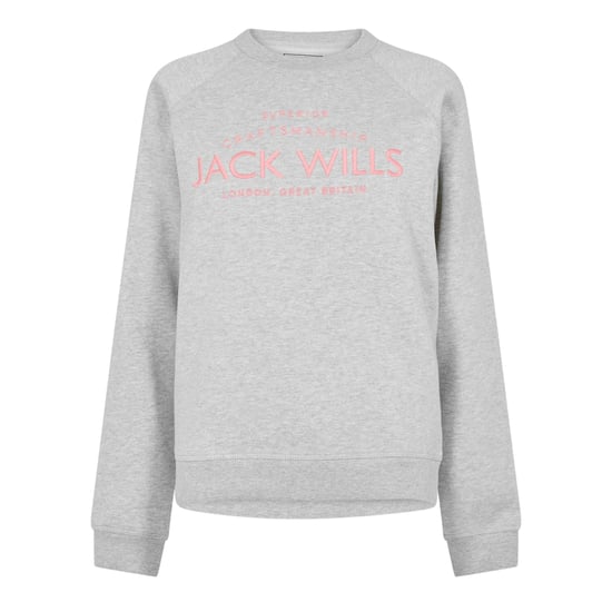 Jack Wills - "Hunston" Sweatshirt für Damen, Rundhalsausschnitt (Grau meliert) - Image 2
