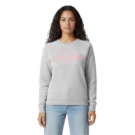 Jack Wills - "Hunston" Sweatshirt für Damen, Rundhalsausschnitt (Grau meliert) - Image 6